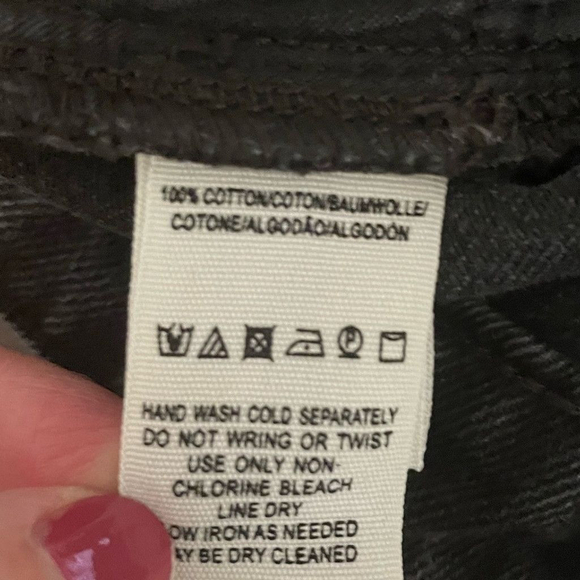 We The Free by Free People Black Denim Mini Skirt Size 27 - Picture 5 of 9